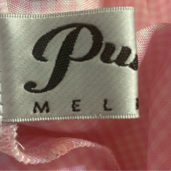 Mel rose Purr Melrose Pink white gingham check skort Shorts xs extra small - Picture 6 of 7